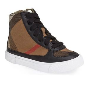 NWT Burberry ‘Merrison’ High Top Sneaker 29EU